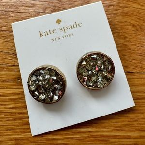 Kate Spade Chunky druzy stud earrings NWT